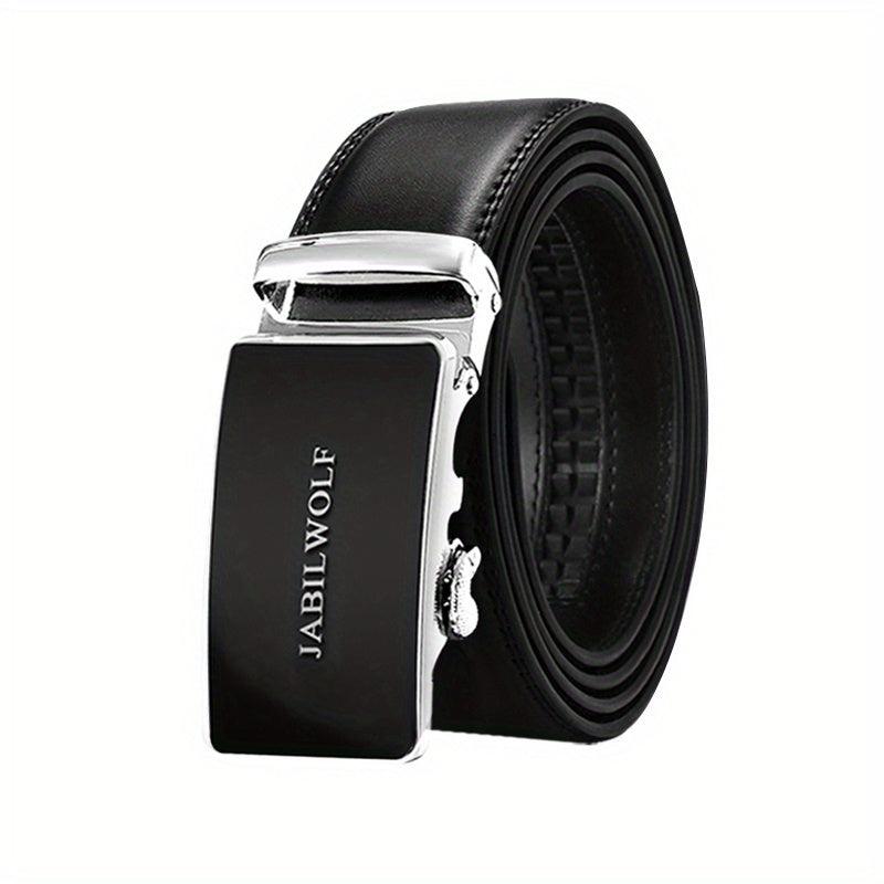 Men's Leather Automatic Buckle Belt Jeans Pants Belt