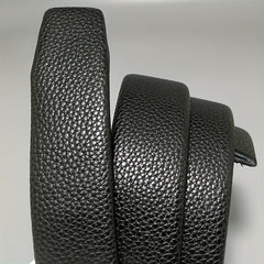 Men's Leather Belt Automatic Buckle Waistband Business Party