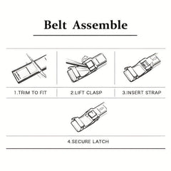 Crocodile Pattern Leather Spiked Belt for Men