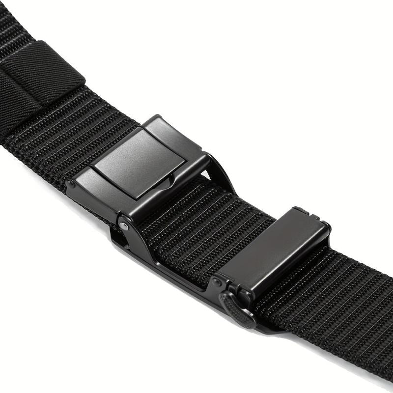 Men's Nylon Belt Automatic Buckle Waistband