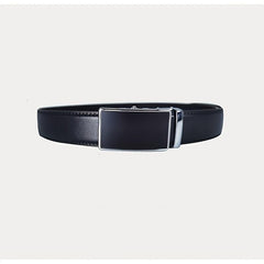 Men's Leather Belt Auto Buckle Business Waist Strap