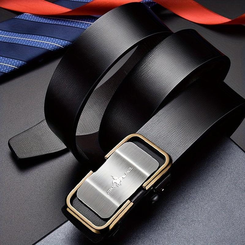 Men's Smooth Buckle Belt for Business Party Travel Dress