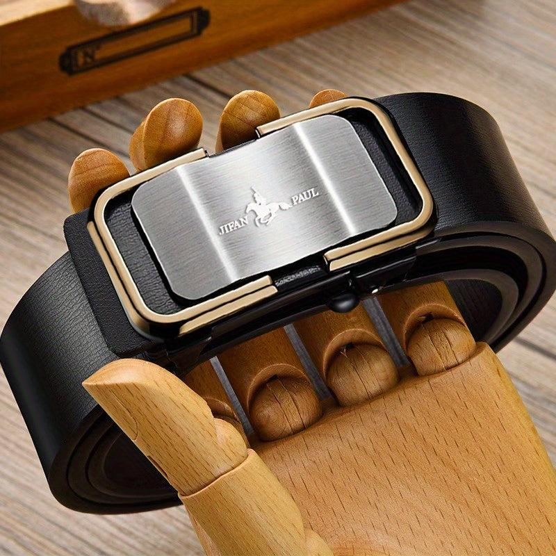 Men's Smooth Buckle Belt for Business Party Travel Dress