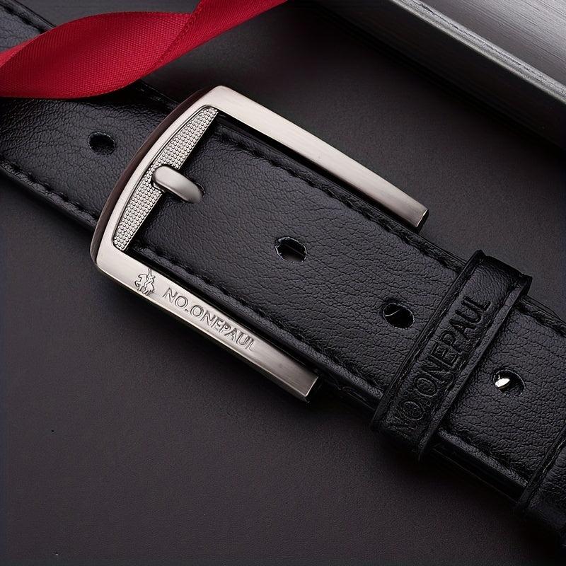 Men's PU Leather Needle Buckle Retro Waist Belt