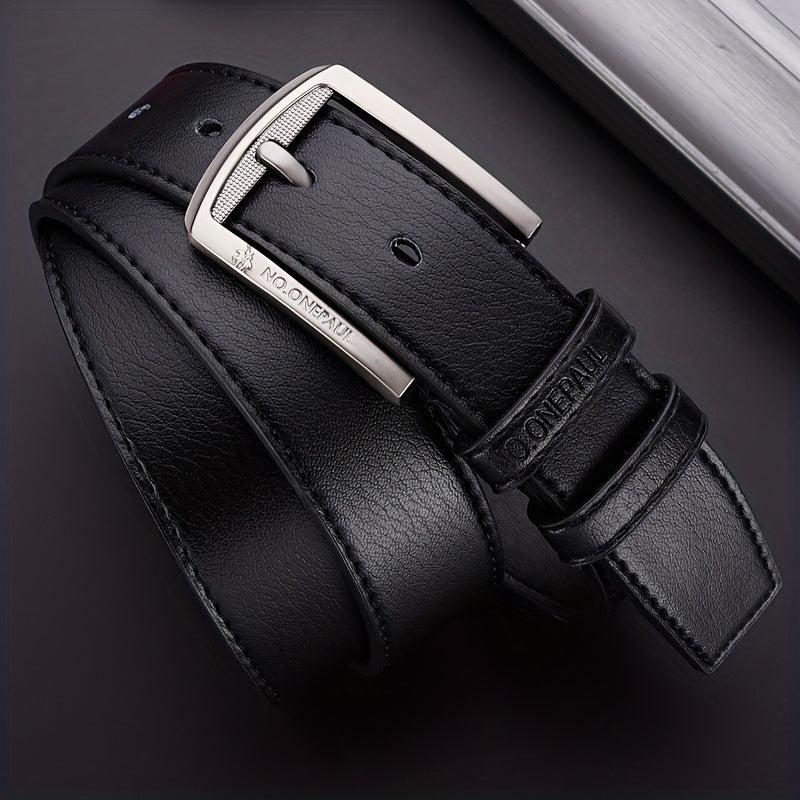 Men's PU Leather Needle Buckle Retro Waist Belt
