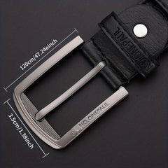 Men's PU Leather Needle Buckle Retro Waist Belt