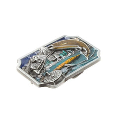 Casual Fishing Pattern Belt Buckle for Men