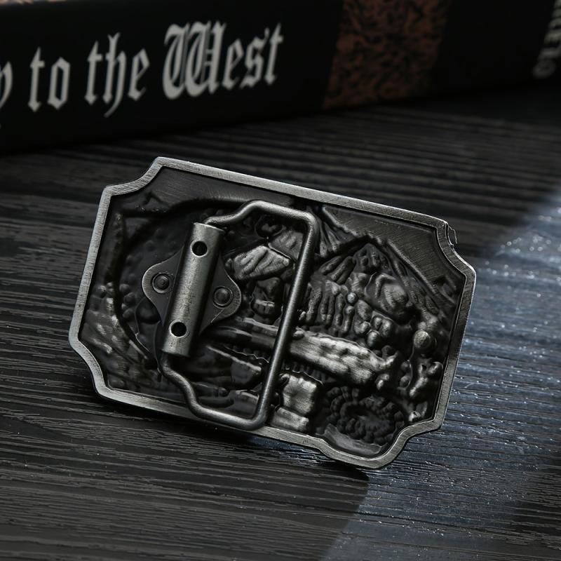 Casual Fishing Pattern Belt Buckle for Men