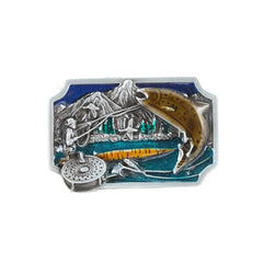 Casual Fishing Pattern Belt Buckle for Men