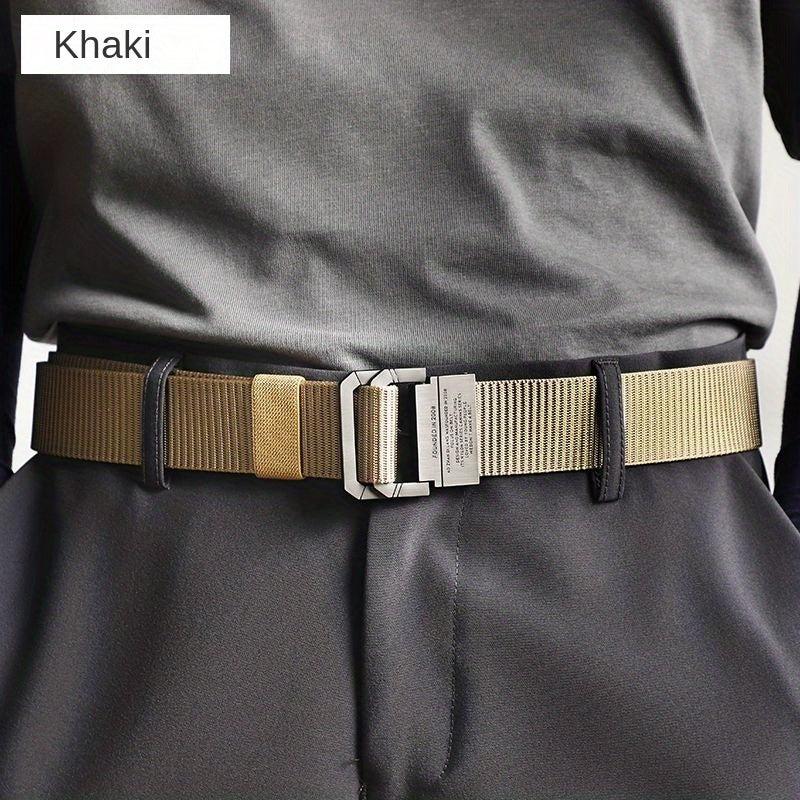 3 1 5inch Double ring Buckle Belt Couple Student Nylon Belt Cargo Trousers