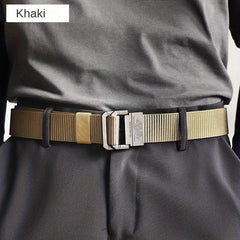 3 1 5inch Double ring Buckle Belt Couple Student Nylon Belt Cargo Trousers