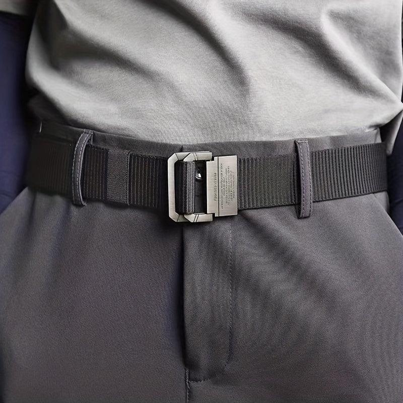 3 1 5inch Double ring Buckle Belt Couple Student Nylon Belt Cargo Trousers