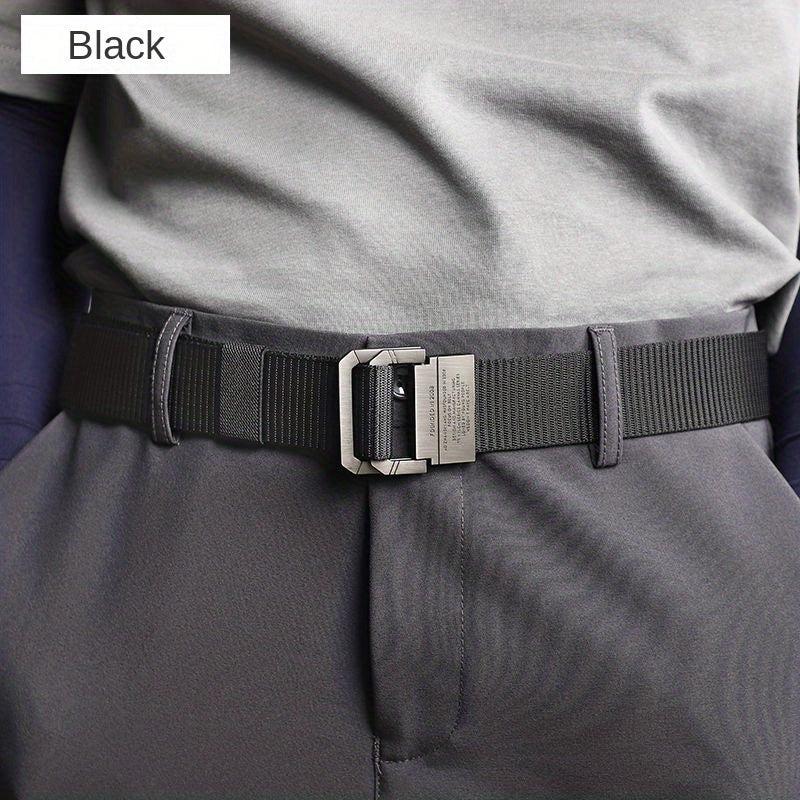 3 1 5inch Double ring Buckle Belt Couple Student Nylon Belt Cargo Trousers