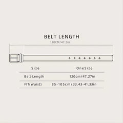 Pin Buckle PU Belt Men's Belt