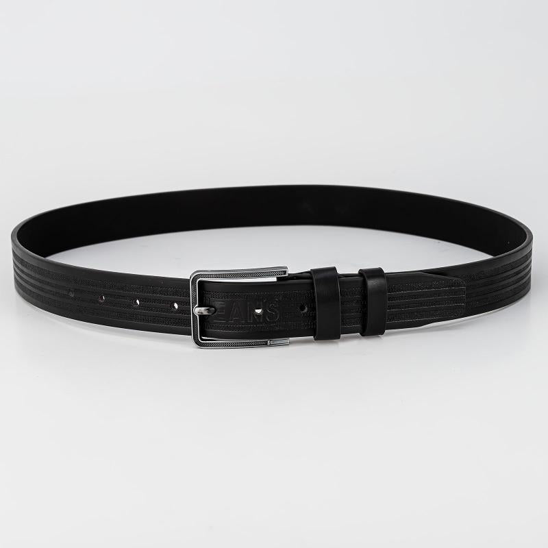 Pin Buckle PU Belt Men's Belt