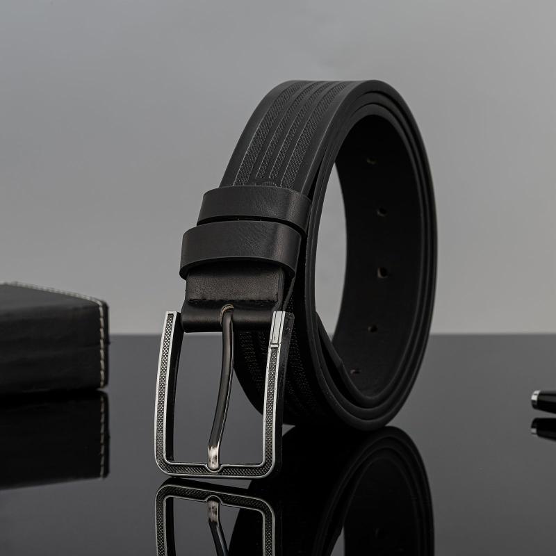 Pin Buckle PU Belt Men's Belt