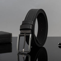 Pin Buckle PU Belt Men's Belt