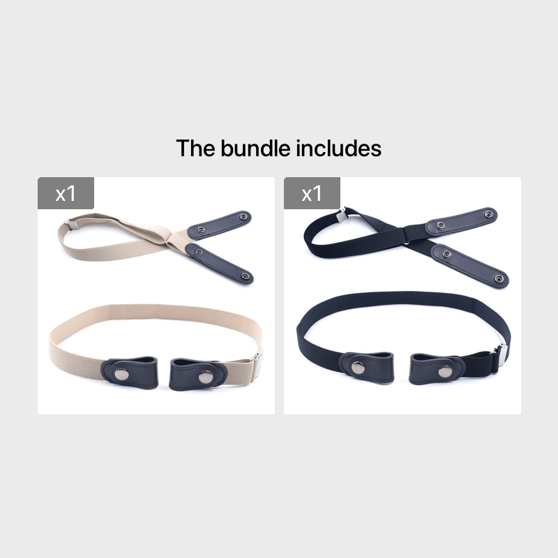 Elastic Waist Belt No Buckle for Men No Bulge No Hassle Belt
