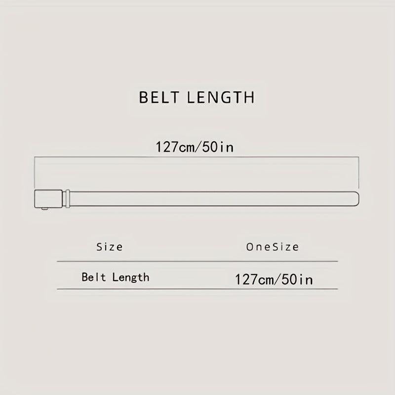 Men's Leather Business Belt Spider Pattern Automatic Buckle Belt