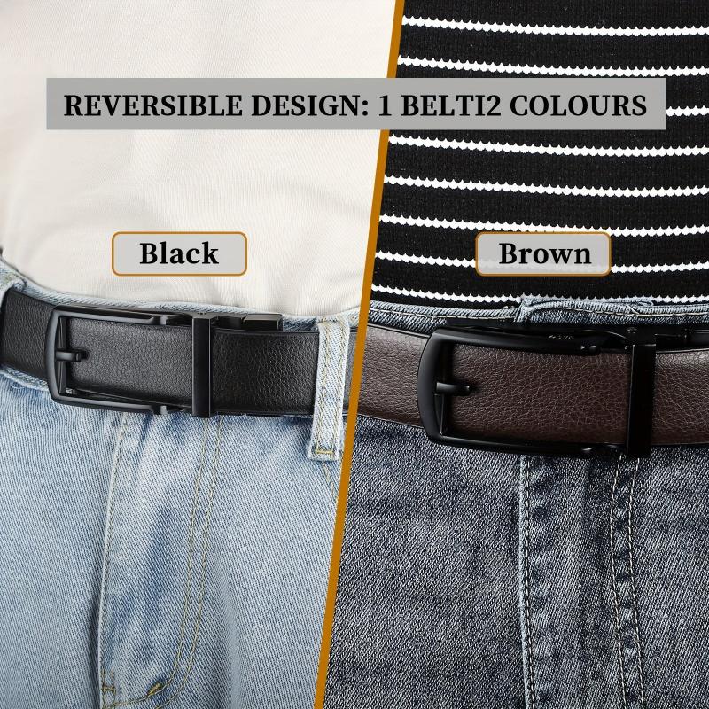 Adjustable Leather Hole Belt For Men