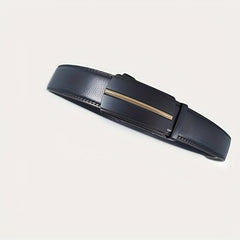 Men's Leather Business Belt Automatic Buckle Belts