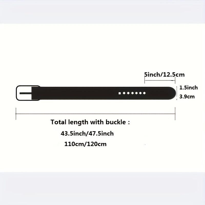 Men's Casual Business Star Pattern Belt Adjustable Decorative Belt