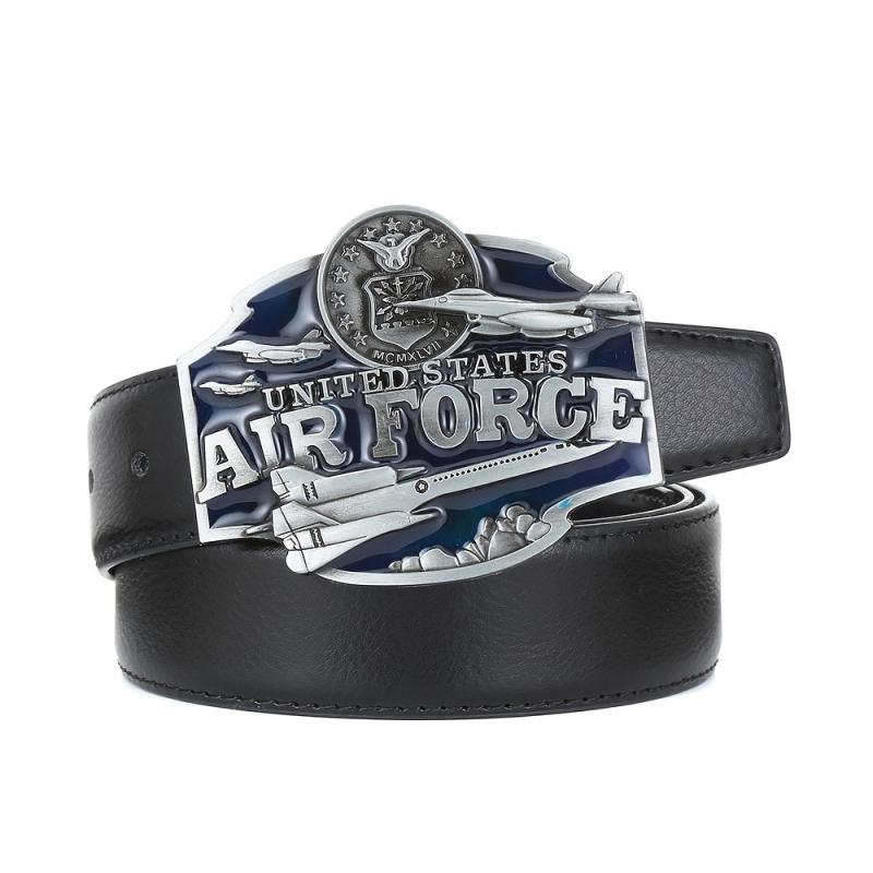 Letter Airplane Pattern Military Belt Buckle Western Cowboy Belt Buckle