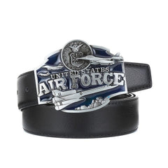 Letter Airplane Pattern Military Belt Buckle Western Cowboy Belt Buckle