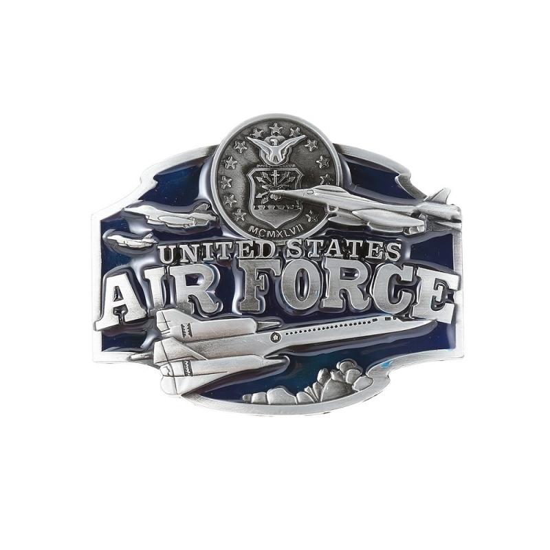 Letter Airplane Pattern Military Belt Buckle Western Cowboy Belt Buckle