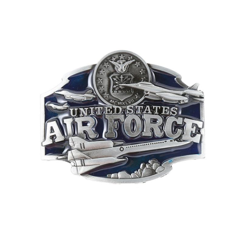 Letter Airplane Pattern Military Belt Buckle Western Cowboy Belt Buckle