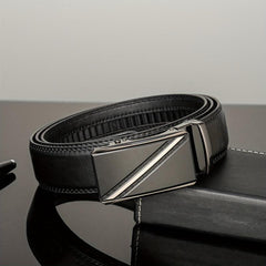 Men's Leather Belt Automatic Buckle Casual Versatile Belt
