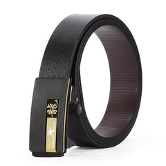 Traditional Zodiac Belt with Vintage Buckle for Men