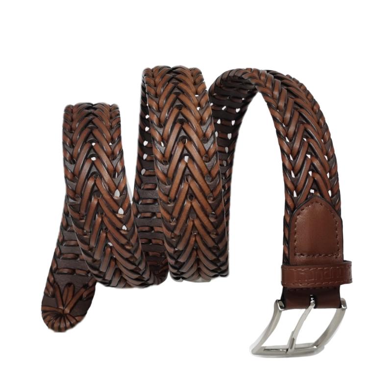 Men's Hollow Buckle Leather Belt for Outdoor Party Holiday