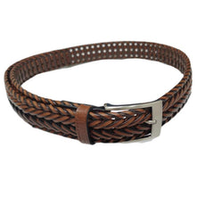 Men's Hollow Buckle Leather Belt for Outdoor Party Holiday