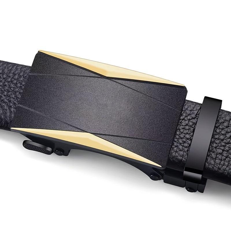 Men's Metal Automatic Buckle High Belt For Business