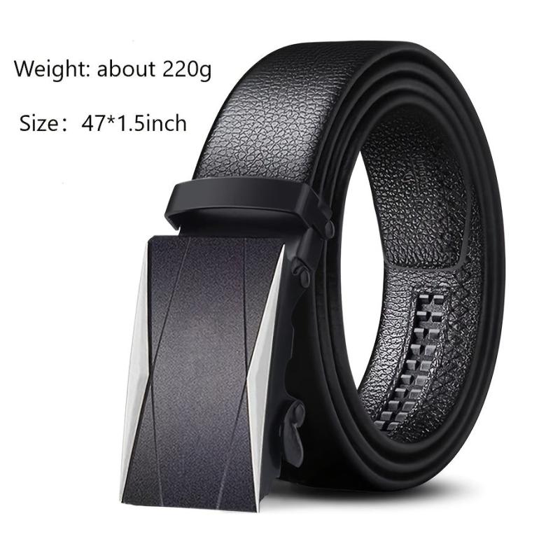 Men's Metal Automatic Buckle High Belt For Business