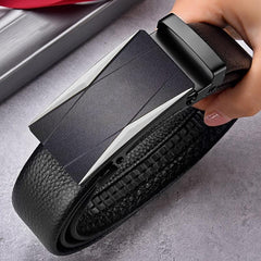 Men's Metal Automatic Buckle High Belt For Business