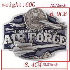 High Alloy US Navy Warship Belt Buckle Western Style