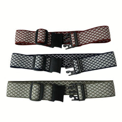 2 Pack No Show Elastic Belt Pants Adjuster Plastic Buckle