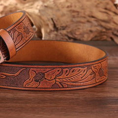 Western Cowboy Business PU Leather Belt for Men