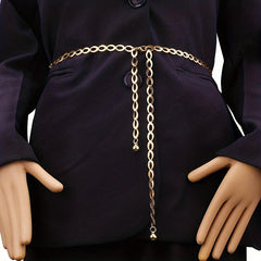 Metal Waist Chain Thin Belt All match Decorative Dress With Belt Waist Rope Punk