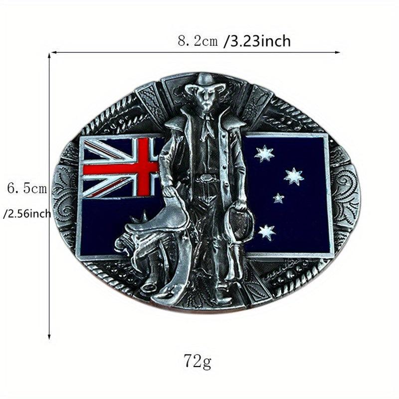 Western Cowboy Style Belt Buckle High Zinc Alloy Flag Belt Buckle