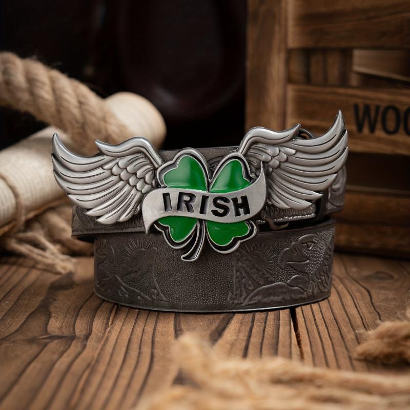 Western Style Men's PU Leather Belt