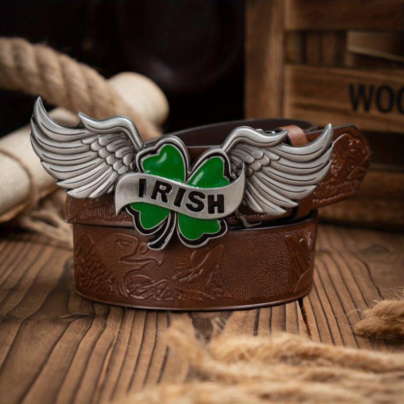 Western Style Men's PU Leather Belt