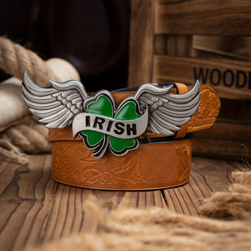 Western Style Men's PU Leather Belt