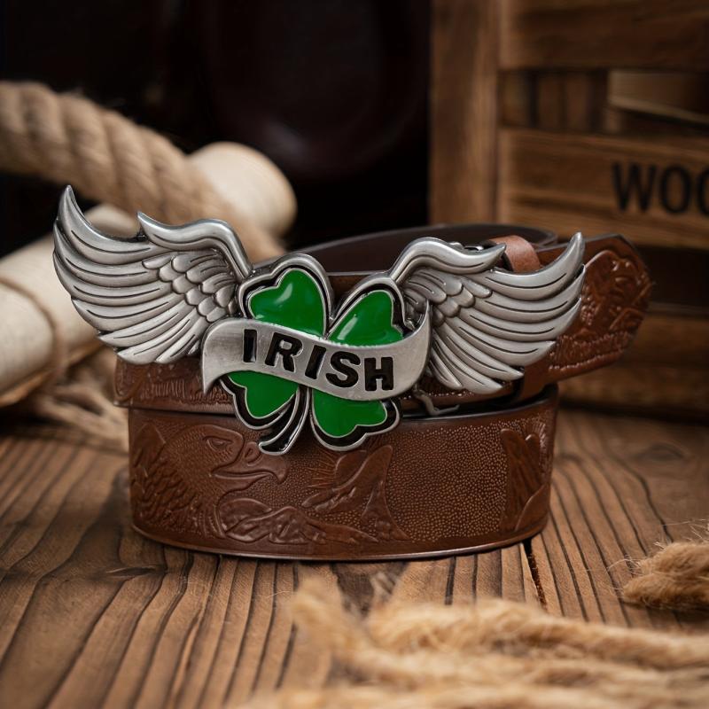 Western Style Men's PU Leather Belt