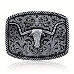 Western Cowboy Bull Head Belt Buckle Novelty