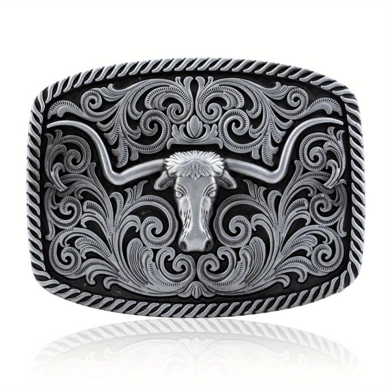 Western Cowboy Bull Head Belt Buckle Novelty