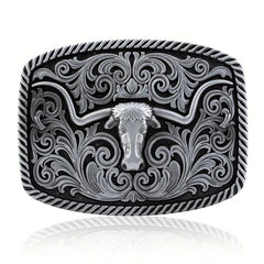Western Cowboy Bull Head Belt Buckle Novelty