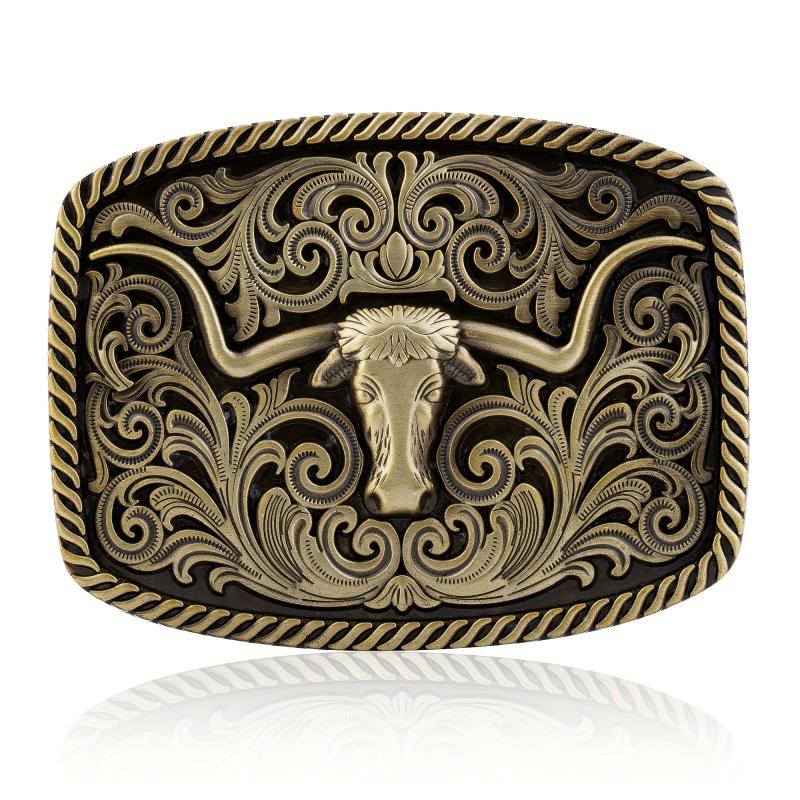 Western Cowboy Bull Head Belt Buckle Novelty